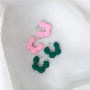 NAIDA HOOPS – Große Acetat-Creolen, 2,8 cm