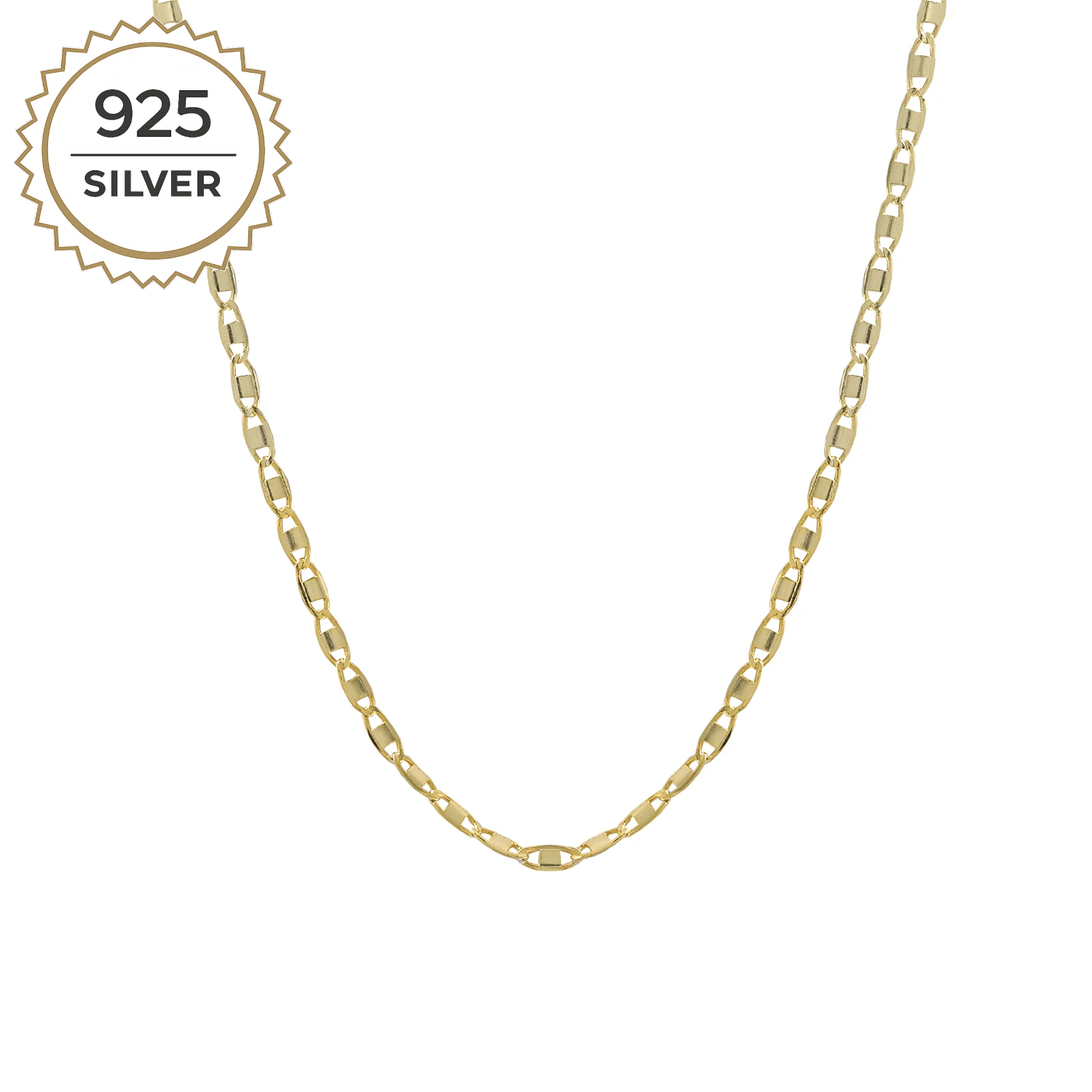 ZOÉ CHOKER – Flache Gliederkette in Goldton – Bild 5